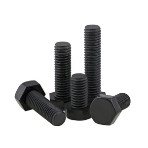 Plastic Hex Hexagon Head Bolts Black Nylon Machine Screws M3 M4 M5 M6 M8 M10 M12 - Picture 1 of 8