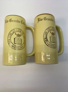2-SIGILLUM COLLEGII RIO GRANDE College Mug 4 3/4 Inches - Picture 1 of 10