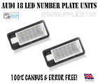 2X CANBUS AUDI REAR NUMBER PLATE LED UNITS 18 SMD ERROR FREE AUDI RS4 & AUDI RS6