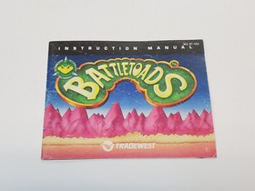 Battletoads Authentic Original NES Nintendo Manual Only *
