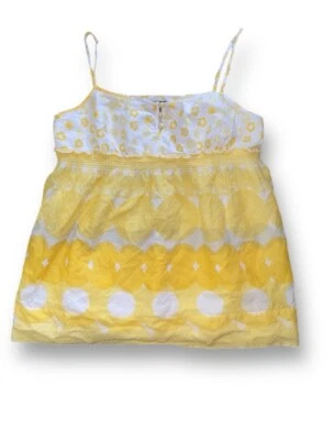 Juicy Couture Yellow Swiss Dot Date Top Bliss size 6 - Image 1 of 3