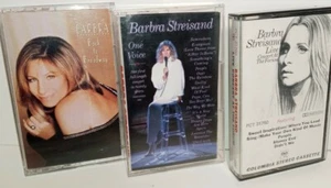 3 Barbra Streisand Cassette Tapes One Voice, Back To Broadway, Live Concert At - Imagen 1 de 4