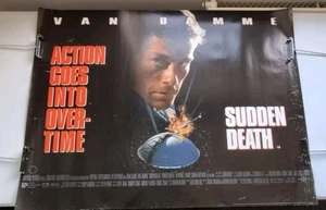 Sudden Death UK Quad Poster Original 40" x 30" Movie Film Cinema Rolled 1997 - Picture 1 of 7