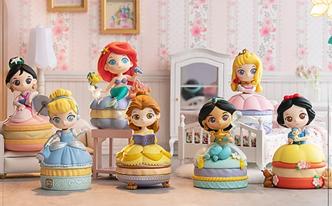 MINISO Disney Princess Macaron Jewelry Box Series Confirmed Blind Box Figure HOT Cover