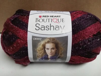 NUEVO Red Heart Boutique SASHAY METÁLICO ~ Hilo de cinta ~ Lote TANGO 214 3,5 OZ Foto 1 de 3
