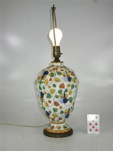Art Deco Italy Capodimonte Large lamp Hand Painted Porcelain - Picture 1 of 12