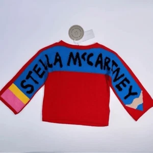 NWT Stella McCartney Kids Maglione Pencil Stella Rosso pullover. Size 6 - Picture 1 of 11