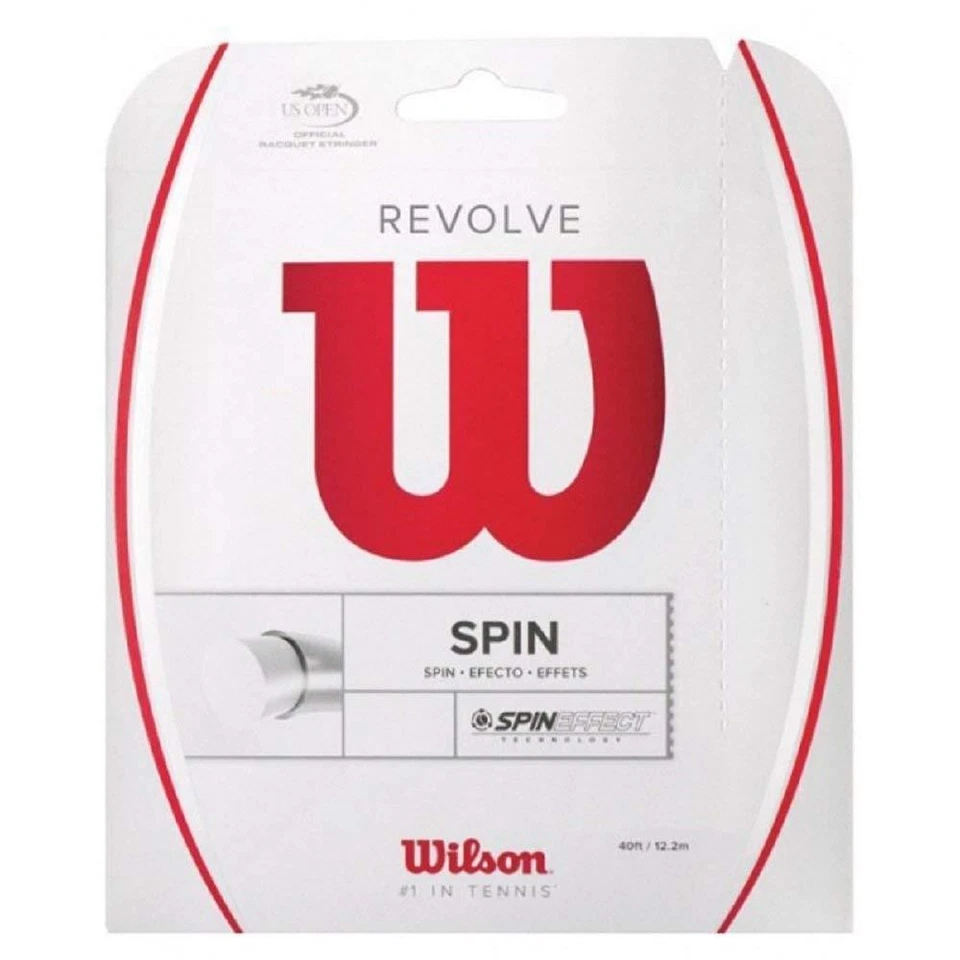 Wilson Revolve Spin 16g 1.30mm Gut String 40 Foot White Tennis