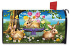 Panier de printemps lapin couverture boîte aux lettres magnétique florale Pâques standard Briarwood Lane