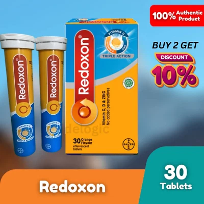 2x15`s REDOXON Triple Acción Vit C 1000mg & Vit. Tableta efervescente D & Zinc Foto 1 de 4