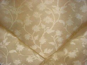 14-3/4Y Scalamandre HB 00021525 Serene Silk Champagne Damask Upholstery Fabric - Picture 1 of 4