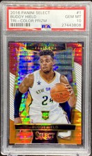 Buddy Hield 2016-17 Panini Select Tri Color Prizm Rookie Gem Mint PSA 10 