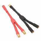 Parallel Wire HXT 6.5mm 1 Female to 2 Male Y cable 12AWG 5CM+5CM Adapter