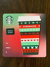 Canada Series Starbucks "MINI RED CUP  2020" Gift Card - New No Value