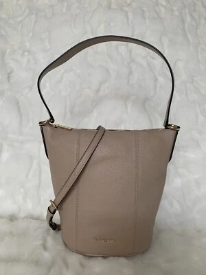 Bolso Mensajero Michael Kors Brooke Mediano Cuero Cubo Nuevo con Etiquetas - Bisque Foto 1 de 4
