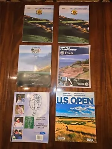 PGA 6 Official Tournament Programs Excellent Condition Free Shipping - Picture 1 of 2