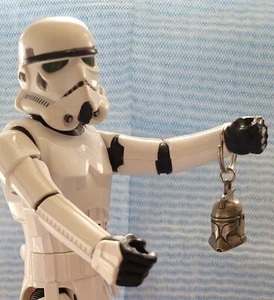 Star Wars Zinn Stormtrooper Eimerhelm Schlüsselanhänger 2002, 12" Stormtrooper 2016 - Bild 1 von 24