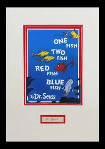 Dr Seuss Original Autograph Book Cut Museum Framed Ready for Display - Picture 1 of 3