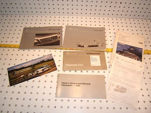Mercedes 1997 C280 W202 owner's Genuine OEM 1 set 7 Manuals / Papers,W202 C280 - Picture 1 of 12