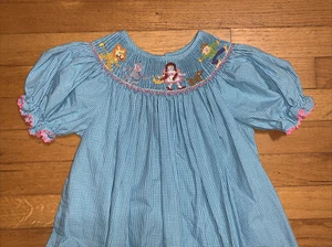 Claire & Charlie Smocked WIZARD OF OZ Bishop Dress 6X - Picture 1 of 6