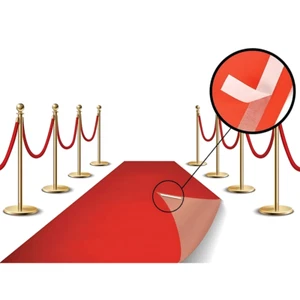 Hollywood Party Decoration Fabric Red Carpet Floor Runner 70GSM 3x50 - Picture 1 of 4
