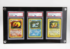 Acryl UV-geschütztes schwarzes Display 3-Karten Rahmen für PSA CGC GG Kartenplatten - UK - Bild 1 von 9