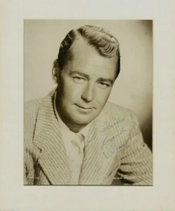 ALAN LADD SHANE TOP QUALITY LARGE AUTOGRAPHED PHOTO MOUNTED TO 12"X 10" - Picture 1 of 2