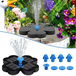 Solar Powered Fountain Water Pumps Floating Garden Pond Pool Fish Tank Bird 2025 - Picture 1 of 15