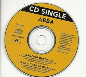 ABBA DANCING QUEEN/TAKE A CHANCE ON ME VERY RARE CD SINGLE FROM CANADA - Picture 1 of 1