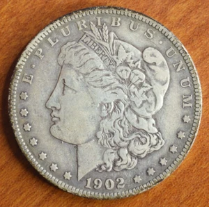 1902 Morgan Silver Dollar VF - Picture 1 of 2