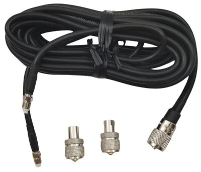 Procomm DH12N13 12' per side Co-Phase Dual CB Radio Antenna Coax Cable w/ FME - Image 1 of 4