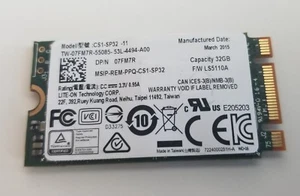 Genuine Dell Lite-On 32GB 40mm M.2 Laptop SSD CS1-SP32-11 Dell P/N 7FM7R - Picture 1 of 2