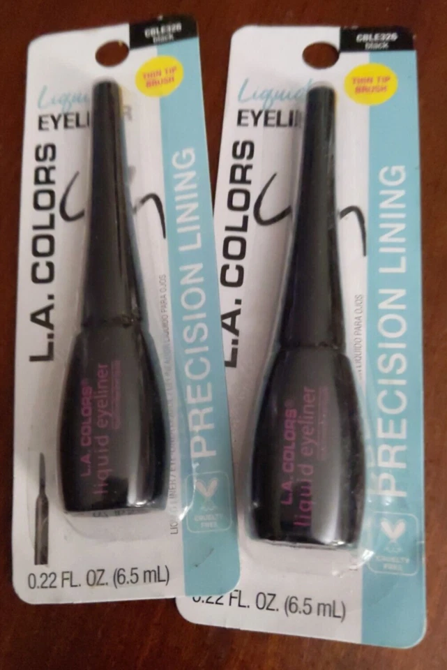 L.a. Colors Thin Tip Liquid Liner Black 0.22 Ounce