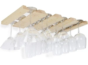 Vigo 4 Sezioni Regolabile Sotto Armadio Montaggio Scaffale in Legno da Appendere Sh... - Foto 1 di 9