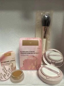 Mally Flawless Finish Foundation 8g & Concealer, Brush Set In Tan New & Boxed - Picture 1 of 6