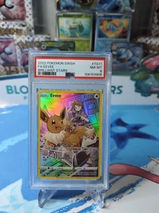 Eevee TG11/TG30 Sword & Shield Brilliant Stars - PSA8 - Picture 1 of 2