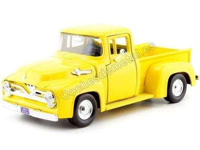 1955 Ford F-100 Pickup Light Yellow 1:24 MOTOR MAX 79341 - Photo 1/4