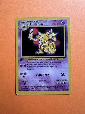 Pokemon Rare 1st Edition Base Set (French) - Kadabra - 32/102 - Image 1 of 3