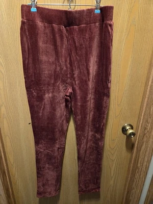 Nuevo Legging de terciopelo acanalado CHOCOLATE. Granate. Talla M. Nuevo con etiquetas Foto 1 de 3