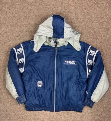 Vintage Pro Player Penn State Reversible Jacket Mens XL Full Zip Sports 90s READ - Image 1 of 4