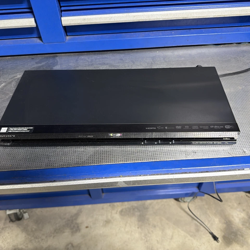SONY BDP-S580 3D Wi-Fi Blu-Ray DVD CD Player NO REMOTE - Image 1 of 1