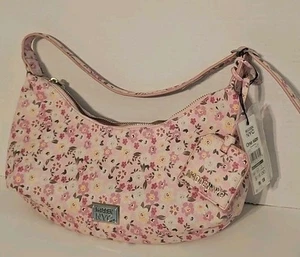 Madden NYC Bolso de Hombro Rosa Floral Estampado Monedero Pequeño Hobo - Imagen 1 de 4