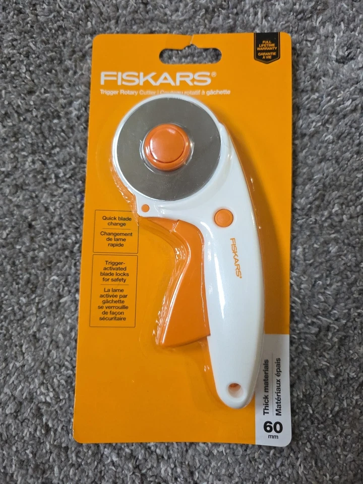 FISKARS Trigger Rotary Cutter 60MM BRAND NEW RETAIL PACKAGE - Image 1 of 1