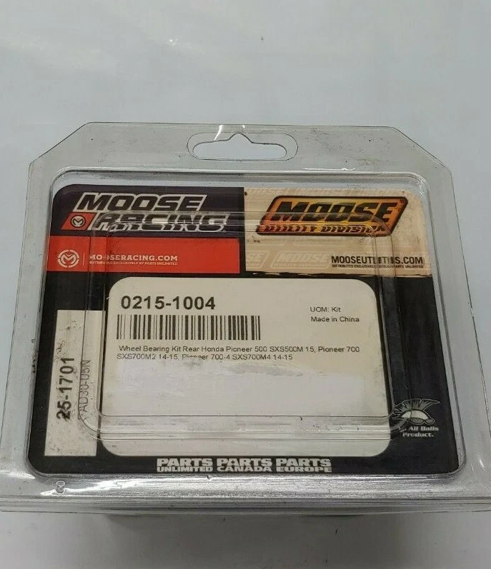Moose Racing 0215-1004 Wheel Bearing Kit Rear Honda Pioneer Foto 1 de 3