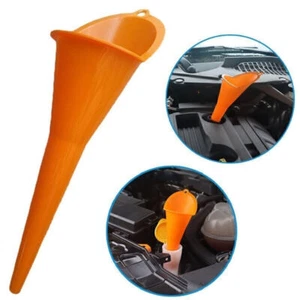 Car Long Stem Funnel Gasoline Oil Fuel Filling Tools Anti-splash Plastic Funnel - Picture 1 of 5