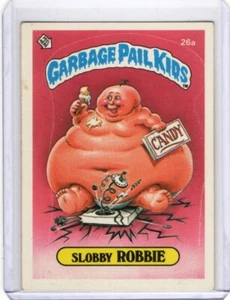 1985 Topps Garbage Pail Kids #26a Slobby Robbie Trading Card FREE SHIP - Picture 1 of 2