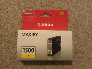 Genuine Original Canon INK PGI-1500 Yellow Toner Cartridge Maxify MB-2050 Y - Picture 1 of 4