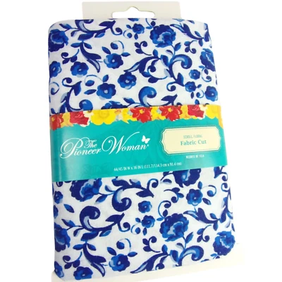 The Pioneer Woman SCROLL FLORAL Fabric Cut 1 Yard 100% Cotton 44/45" W x 36"  - Image 1 of 4