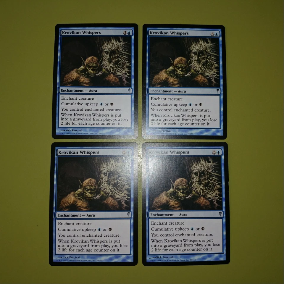 Krovikan Whispers x4 Coldsnap 4x Playset Magic the Gathering MTG  - Image 1 of 1