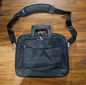 Bolso para computadora portátil Dell negro con correa para el hombro 0NT414 se adapta a Tp 14" W x 10,5" L x 1,5" H - Imagen 1 de 5